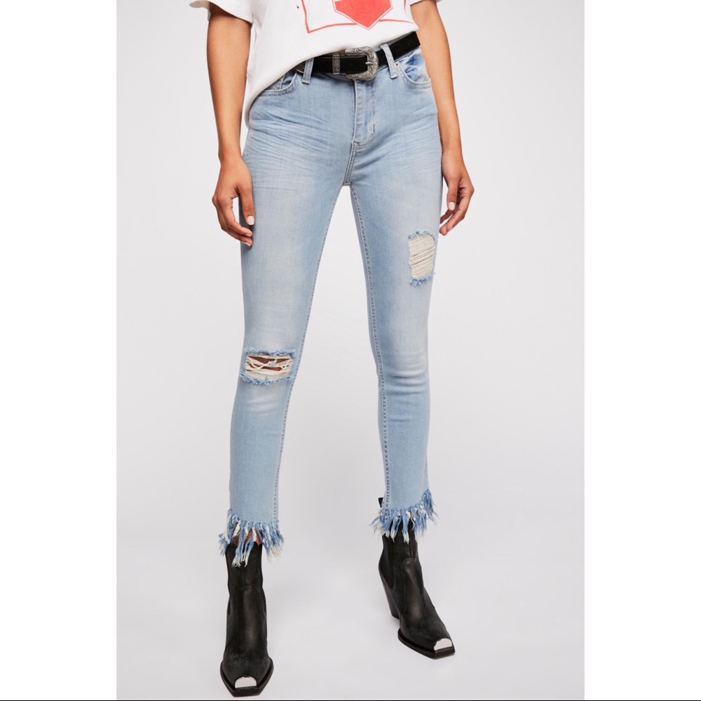 Free People We The Free Great Heights Frayed Jeans